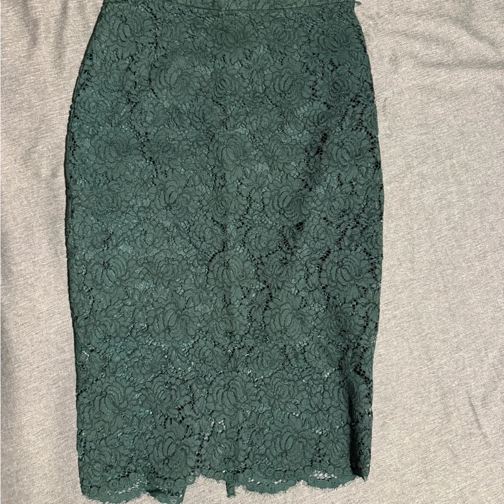 H&M Green Pencil Skirt for Women Size 8 - Picture 3 of 6